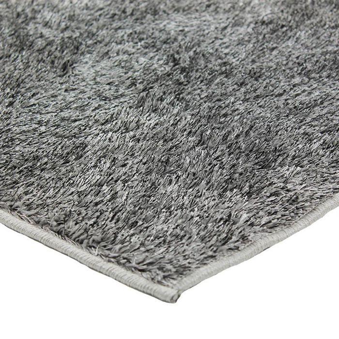 Tapis salon effet brillant extra-doux gris 120x170