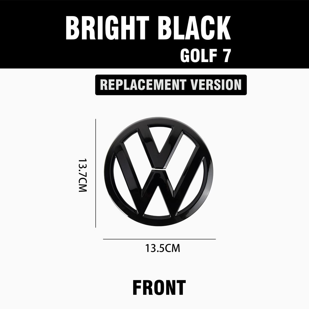 For VW 1/2Pcs Car Front Bonnet Grill Rear Trunk Emblem Logo Cover Replacement Badge For Volkswagen VW Golf 7 MK 7 2014 2015 20
