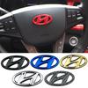 AOTI9 для Hyundai ABS Накладка-наклейка на логотип руля автомобиля Elantra Sonata Tucson I30 I20 Accent Genesis Tiburon Kona Tiburon