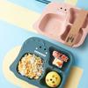 Детская тарелка с разделителями, портативная, нескользящая, для кормления детей и младенцев