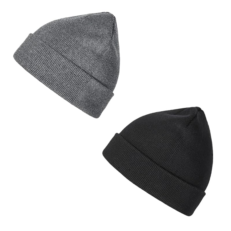 [QCHOMEE] knit hat men's ladies hat autumn/winter Cold protection Heat retention ribbed knit cap Anti-static elasticity care hat simple commute