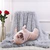 Декоративное одеяло, пушистое плюшевое теплое утолщенное морозостойкое термостойкое однотонное одеяло для кровати, дивана, пола, ворсовое одеяло, товары для дома