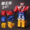 Power Assembling Educational Toys Math Cube Transformation Robot Digits Puzzle Ranger Animals Boy Toy for Kids