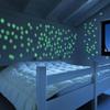 Звезда Спальня Общежитие Украшение Светящиеся в темноте 3D Светящиеся Снежинки Флуоресцентные Рождественские Наклейки Настенные Наклейки