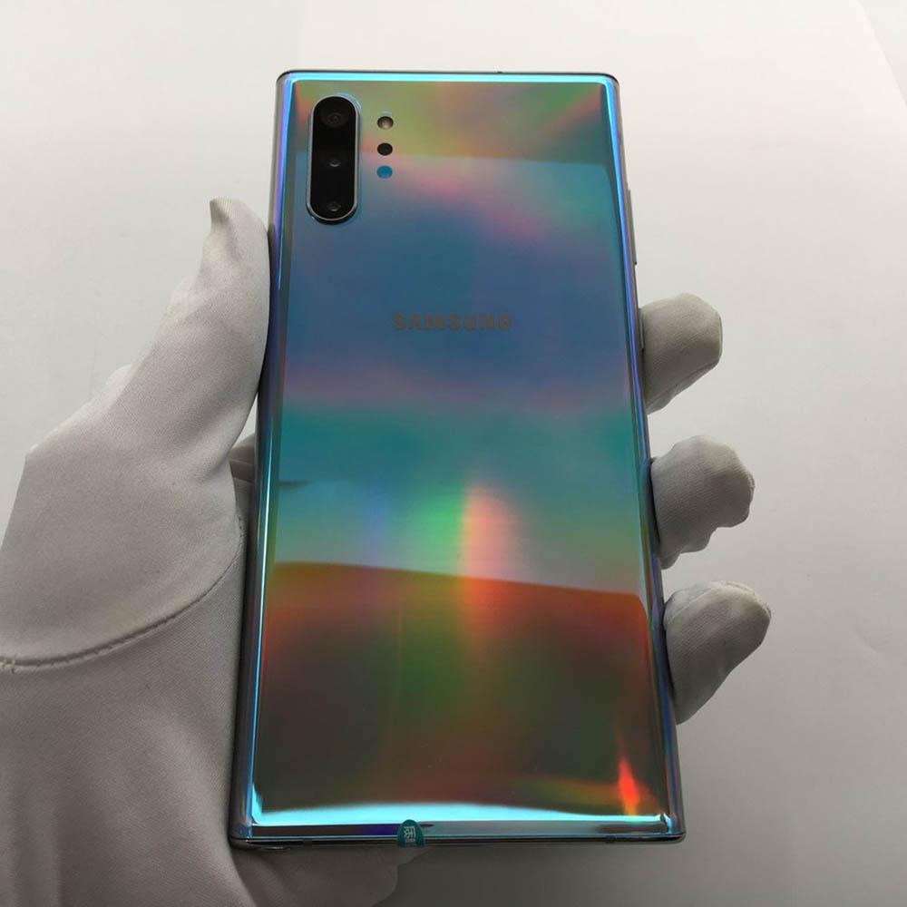Восстановленный Samsung Galaxy Note10+ 5G N976F 4G N975F N975U Оригинальный Разблокированный 6.8" 12GB+256GB Камера 12МП NFC Отпечаток пальца Смартфон с 1 SIM