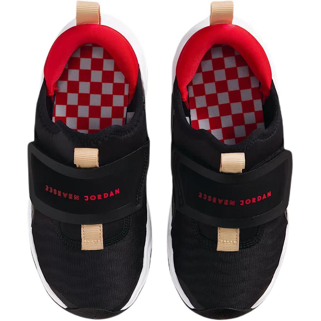 Air Jordan 23/7.2 EasyOn PS Black Fire Red Kids Sneakers White Sesame HF3415-005