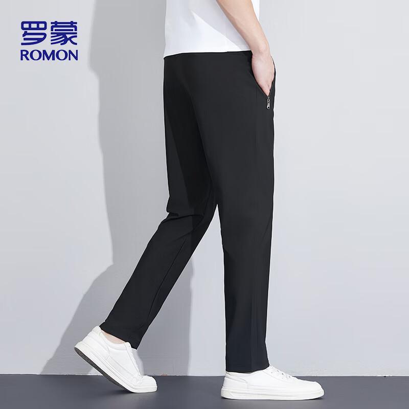 ROMON Men's Ice Silk Casual Long Pants KZ0206