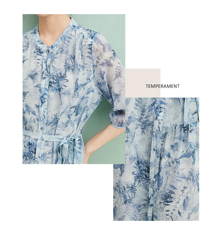 Mulberry Silk Floral Dress