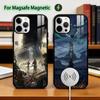 Игровой чехол C-Clair Obscur E-Expedition 33 для iPhone17,16,15,14,13,12,11 Plus,Pro Магнитный для беспроводной зарядки MagSafe
