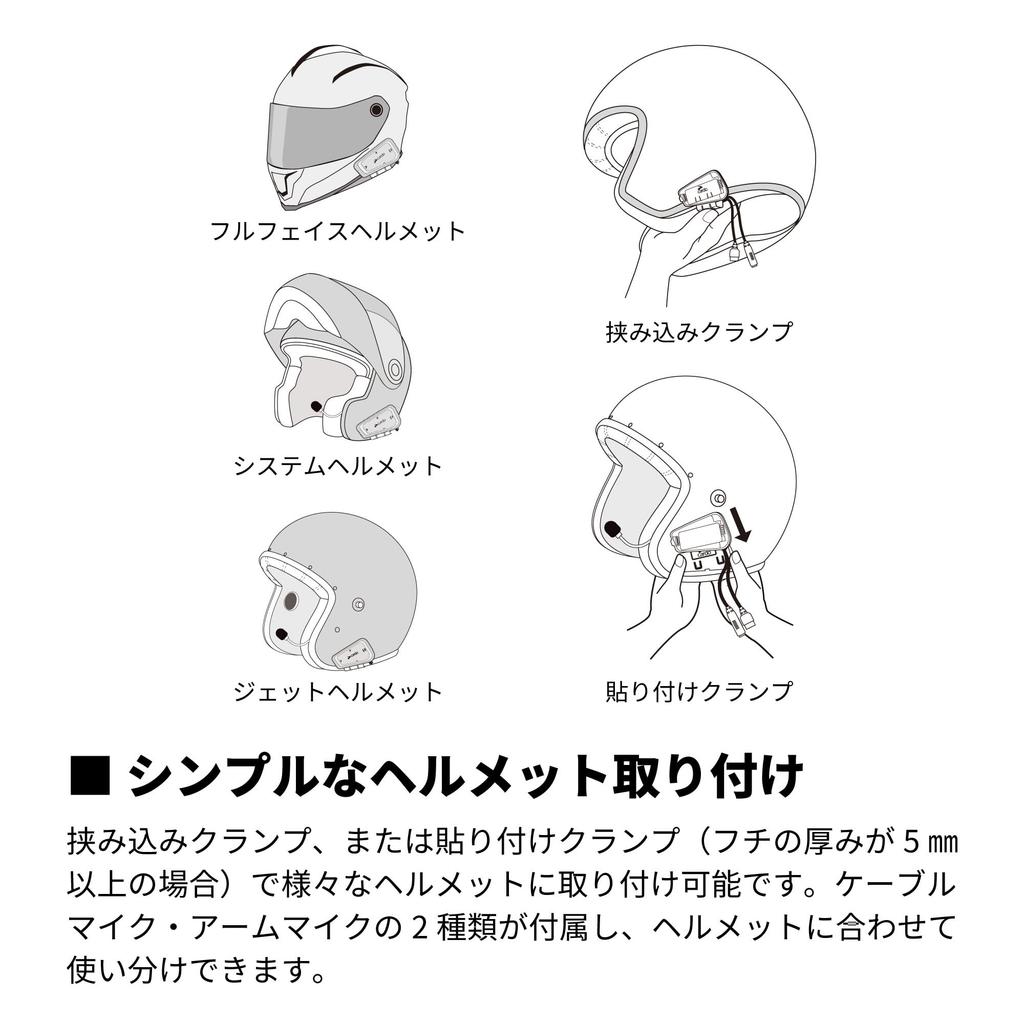 Мотоциклетная гарнитура Cardo SPIRIT HD для 1-2 человек (SPRT0002)