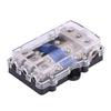 Universal 60A Car Auto Vehicle Stereo Audio Power Fuse Box Holder Block 1 In 3 Ways Out