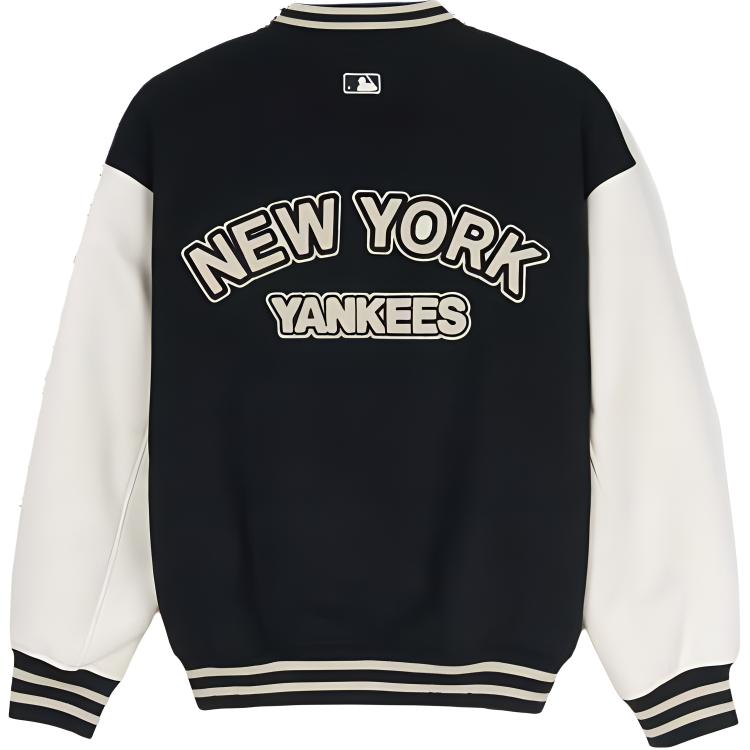 New MLB Baseball Jacket Unisex Black 3AJPV1046-50BKS