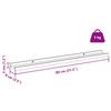 Wall Shelf with Shelf 2 pcs Red 80 x 9 x 3 cm Particleboard