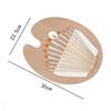 Wood Color Paint Tray Wooden Paint Brushes Artist Trays Wooden Paint Palette  Paint Palette