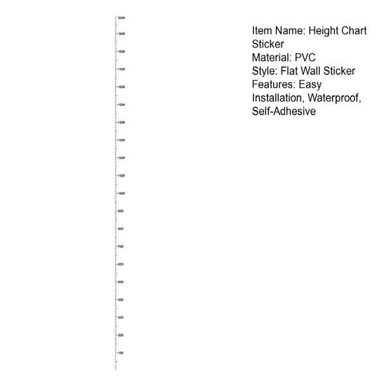 200 см Таблица высоты Наклейка на стену Наклейка для отслеживания роста детей Самоклеящаяся линейка для измерения роста детей Наклейка на стену для детского сада Классная детская комната