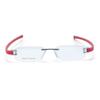 RSINC Combo Rimless Frame Eyeglasses for Unisex Silver Red-Silver Yellow Tag A1 JL156426815372
