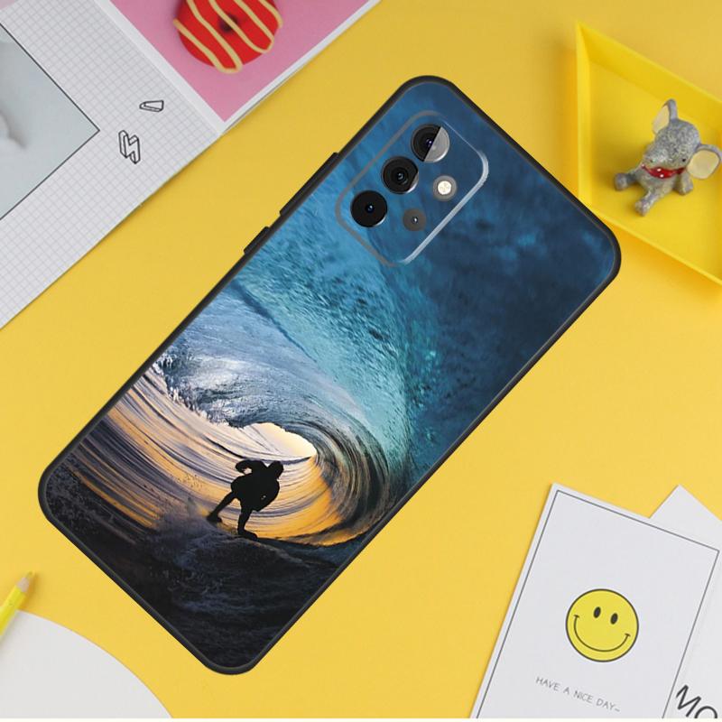 California Surfing Waves Case For Samsung Galaxy A55 A35 A25 A15 A51 A71 A12 A32 A52 A13 A33 A53 A14 A34 A54 Coque