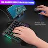 HXSJ V100 35 клавишная одноручная мембранная мини-клавиатура для игр с USB-подключением, замена для игроков PUBG LOL CS