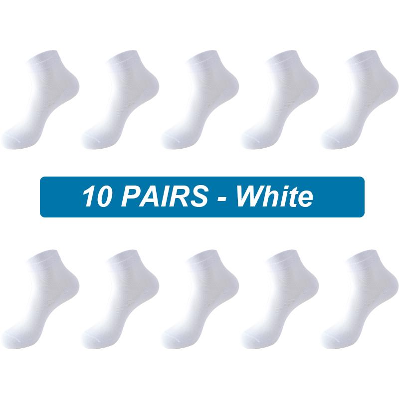 10 пар мужских сетчатых носков из органического хлопка, дышащие, новые черно-белые деловые носки, повседневные спортивные носки весна-лето для мужчин, высокое качество, большие размеры, EUR38-45