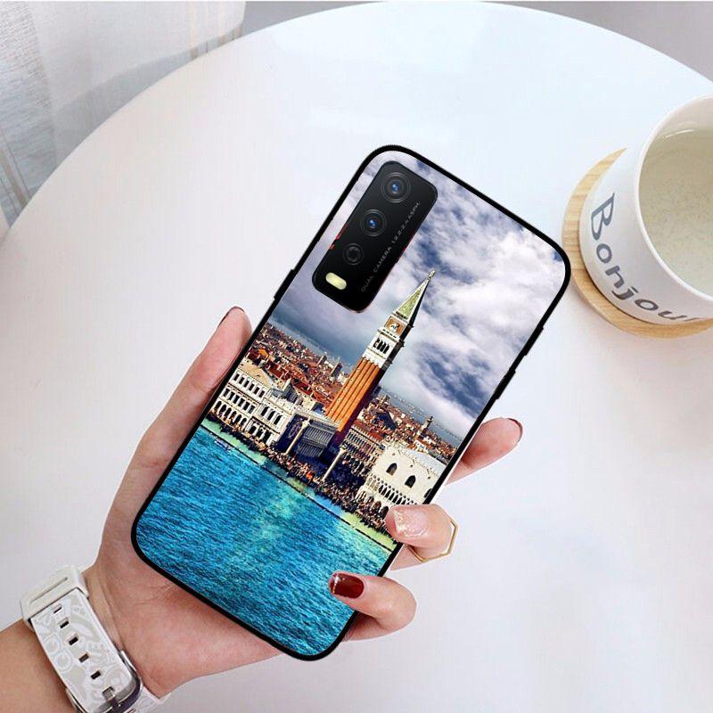 Италия Красота Венеция Город Телефон Чехол Для vivo Y31 Y30 Y33S Y11S Y12S Y17 Y20S Y21 Y21S Y1S Y53S Y15 Y19 Y91C V23 5G Чехлы coque