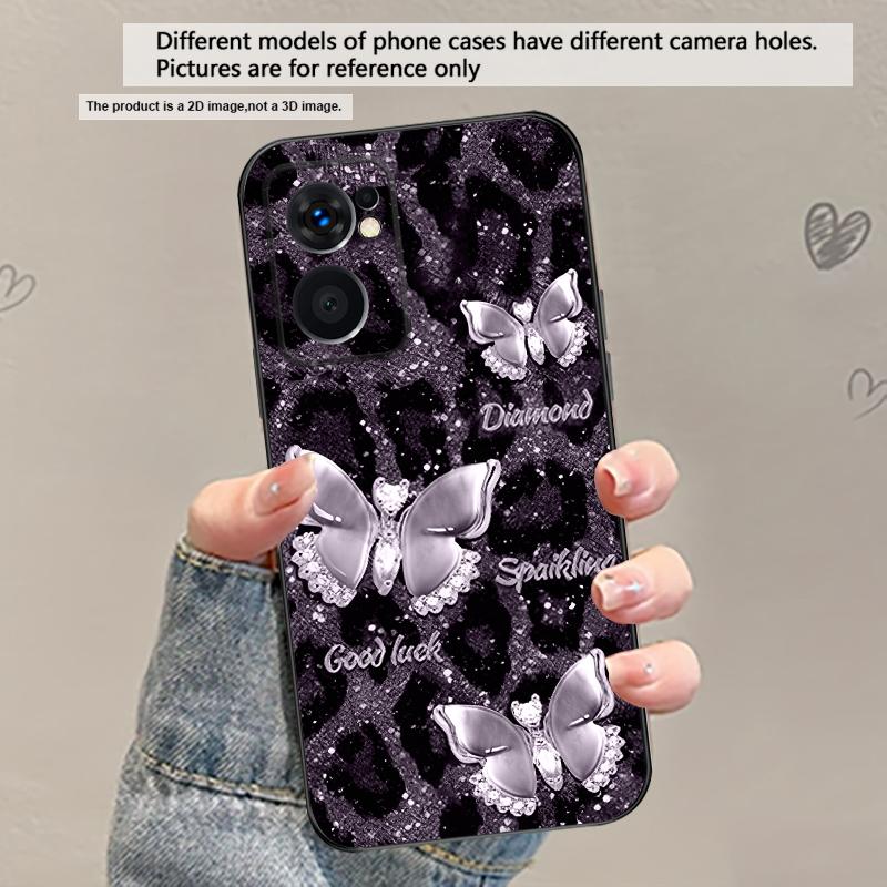 Блестящая счастливая бабочка для OnePlus 8 9 11 12 13 10 Pro 9R 8T 12R Ace 5 2V Nord CE 2 4 Lite N20 SE 30 N200 Мягкий чехол для телефона из ТПУ