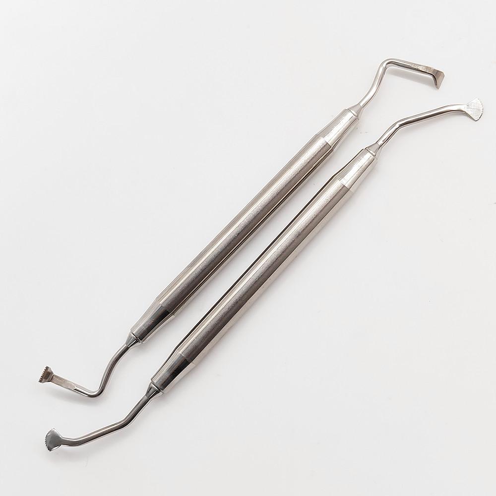 Хирургический инструмент для зубного имплантата, надкостничный подъемник для отражающего ретрактора, зубчатый кончик, инструмент для уменьшения натяжения кожного лоскута