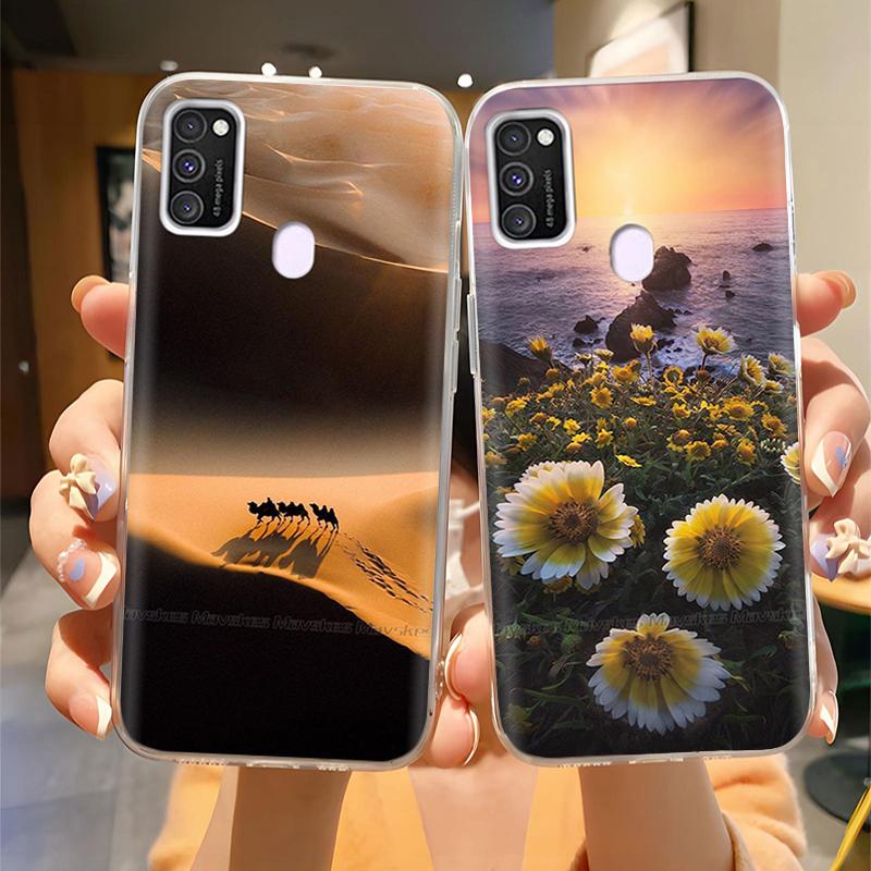 Для Samsung Galaxy M21 M31 Чехол Мягкий ТПУ Мягкий Силикон Модный Чехол для Телефона Для Samsung M21 M31 Funda Роскошная Задняя Крышка Coque Para