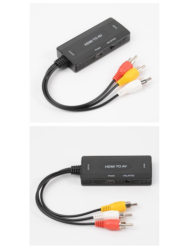 Popular HDMI To AV Converter with High-Definition Compatibility and 1M Cable