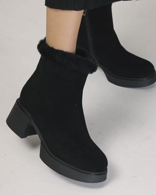 Ботинки Berkonty 26027 36 черные замша