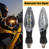 2pcs Mini LED Motorcycle Turn Signal Lights - 12V 10mm Amber Indicator Lights For Direction, Easy To Install Waterproof N2F9
