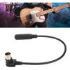 MIDI Cable, 6.35mm 1/4 Inch Female to DIN 5 Male Sound Adapter, 90 Degree Right Angle TRS Stereo Audio Cable for Keyboard, Electric Piano, Guitar