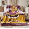 Brisbane Broncos Soft and comfortable flannel Suitable for sofas living rooms outdoor camping travel and also makes a great anniversary gif