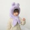 Windproof Kids Hat Hooded Scarf One-Piece Infant Beanies Cap Cute Winter Baby Hat Scarf
