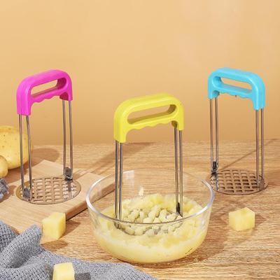 Ручная картофелемялка Пресс для картофеля Портативный кухонный инструмент Для детского питания Фрукты Выпечка Кухонные аксессуары