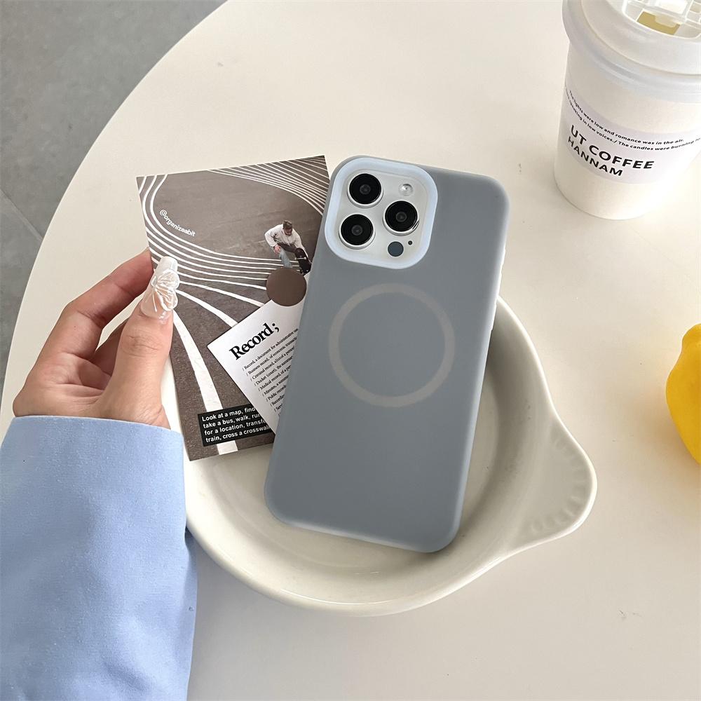 Модный гелевый жидкий силиконовый магнитный чехол для Magsafe для iPhone 17Air 16 Plus 15 14 13 12 11 Pro Max, флуоресцентный, противоударный, мягкий матовый чехол