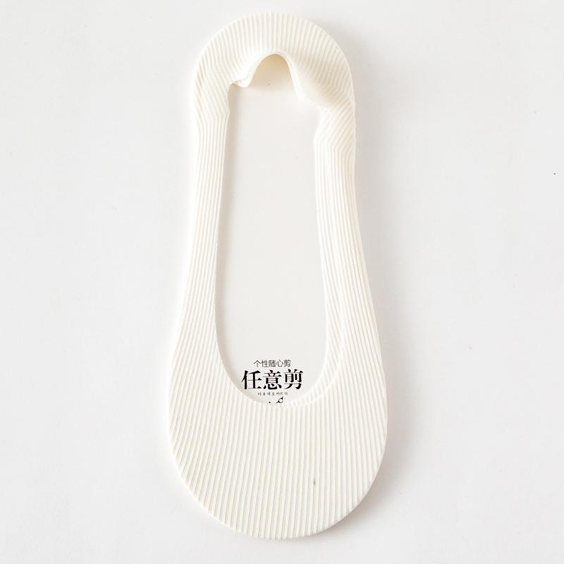 Носки женские, хлопковые, невидимые, летние, тонкие, дышащие, мягкие, силиконовые, нескользящие, модные, на высоком каблуке, носки-лодочки, носки на подошве, 5 пар