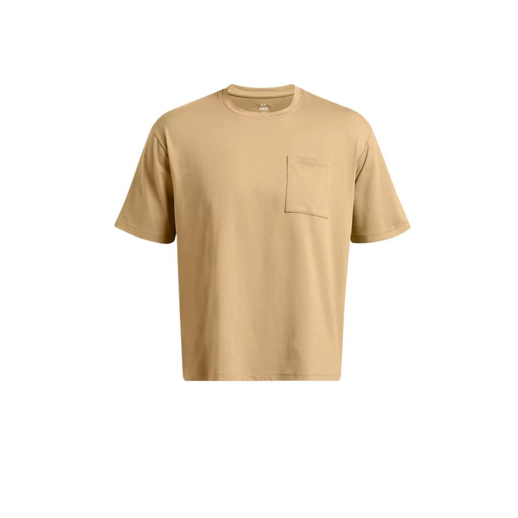 Under Armour Футболка Meridian Solid с круглым вырезом и коротким рукавом, мужские топы, верблюжье-коричневое 1382805-263