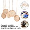 30Pcs Natural Wood Slice Round Rustic Wood Pieces Craft Wood Circle Kit Party Unfinished Wooden Slices Decoration for DIY