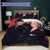 Roxette Pattern Bedding uilt Set uilt Cover Pillowcase Home Decoration Birthday Gift (1 * duvet cover + 2 * pillowcase without core)