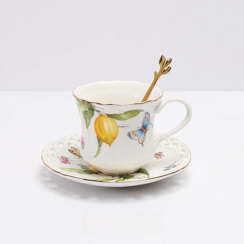 Европейский узор лимона Керамическая тарелка для стейка Чаша Фруктовые конфеты Dim Sum Тарелка западной кухни Посуда Домашняя тарелка для завтрака