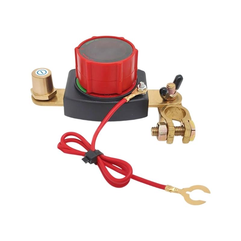 Heavy Duty Adjustable 12 24V Power Cut Off Switches with Voltage Display for Safe Electrical Disconnect in Vehicles and Marine Applications
