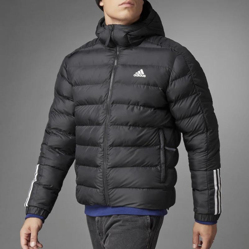 adidas Теплая тренировочная хлопковая куртка мужская куртка черная GT1674