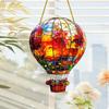 Hot Air Balloon Sun Catcher 2D Acrylic Wall Mount Multicolored Decor Indoor Window Decoration Art Ornament For Home Car Interior