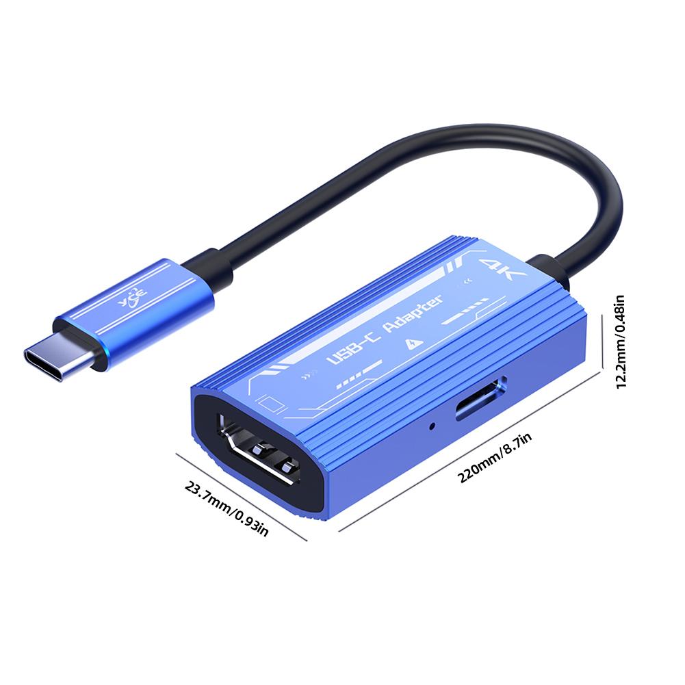Адаптер, совместимый с USB-C на HDMI, 4K, 60 Гц для XREAL/Rokid Air Switch/Steam Deck