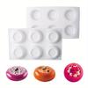 Силиконовая форма для мусса 6 ячеек Силиконовая форма для мусса 1 шт. Вогнутый круг Французский десерт Торт Шоколад Желе Форма для выпечки