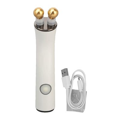 Двойной шариковый электрический массажер для глаз с зарядкой через USB, нагревательный массажер для глаз, инструмент для темных кругов