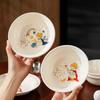 Японский мультяшный овсяный боул «Маленький принц», Домашняя милая детская керамическая миска, Милая тарелка для завтрака с питомцем, Миска для супа