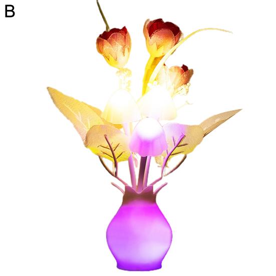 Атмосферная лампа, легкая пластиковая ваза, изысканная ночная лампа-гриб для украшения дома