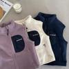 Autumn and Winter Children's Plush Vest Composite One-piece Velvet Coat