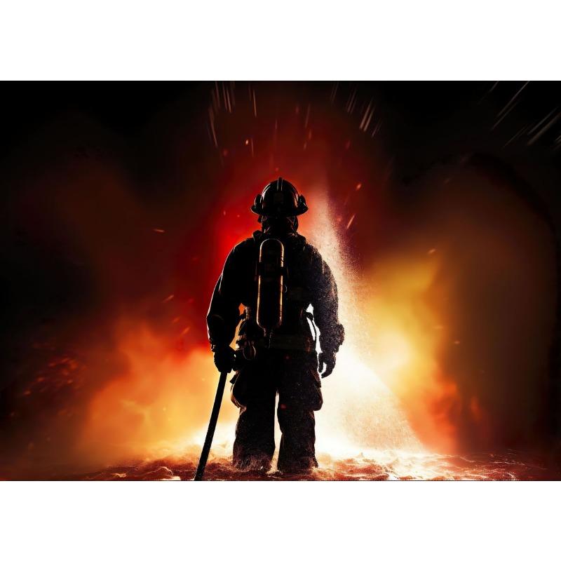 Brave Charge Firefighter Heroes Posters and Prints Canvas Printing Modern Wall Art Picture for Living Room Home Decor Gifts